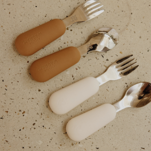 Couverts en silicone - crème