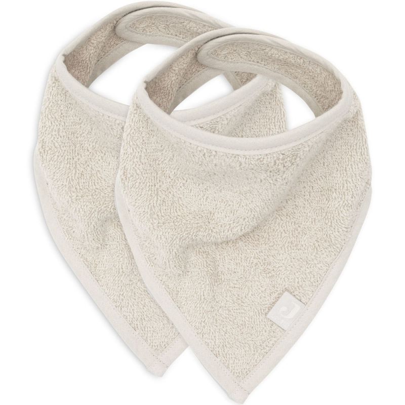 Lot de 2 bavoirs bandana Nougat