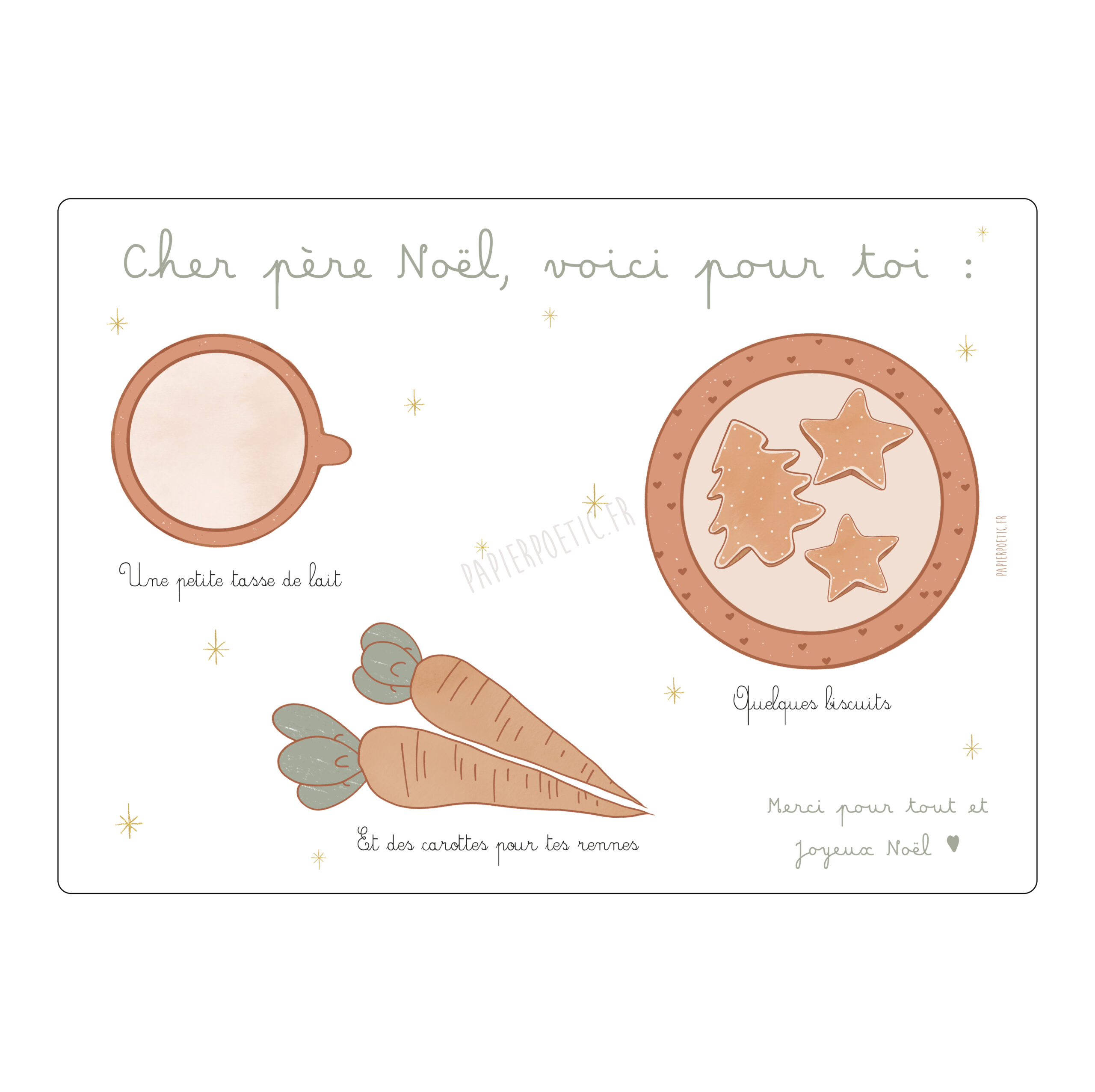 Set De Table Pour Le Père Noël