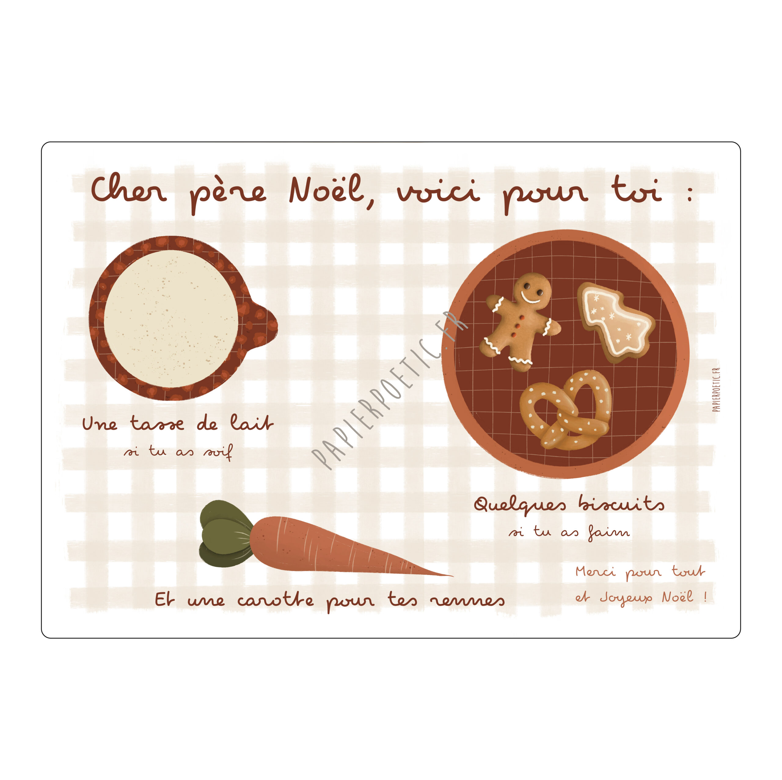 Set De Table Pour Le Père Noël – Vichy