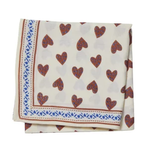 Foulard Indien - Coeur Sauvage Ecru