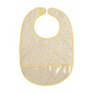 Bavoir en coton poussin