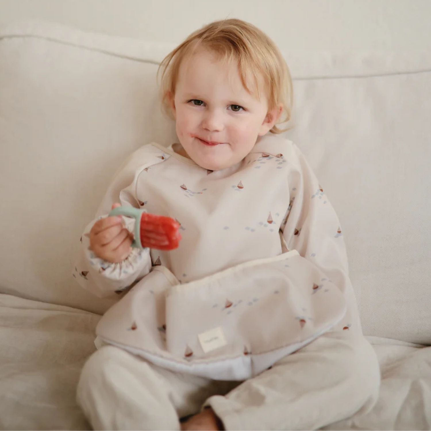 Bavoir à manches longues Boats (6-24 mois) – Image 2