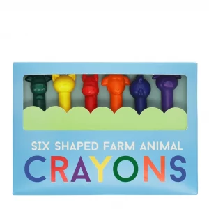 crayons têtes d'animaux x6