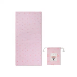 serviette de plage microfibre - rose - mermazing - 135 x 65 cm