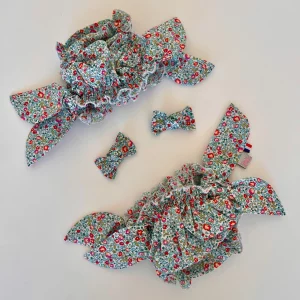 Maillot de bain en liberty Eloïse turquoise